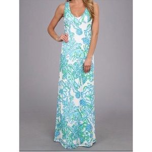 Lilly Pulitzer crochet maxi white and blue